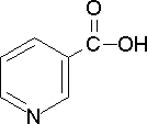 Vitamin B3 (Niacin/Nicotinsäure) - Strukturformel