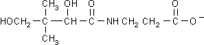 Vitamin B5 (Pantothensäure) - Strukturformel